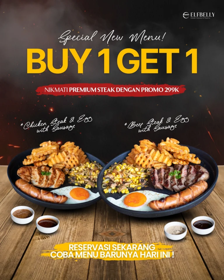 Elfbelly steakhouse buy 1 get 1