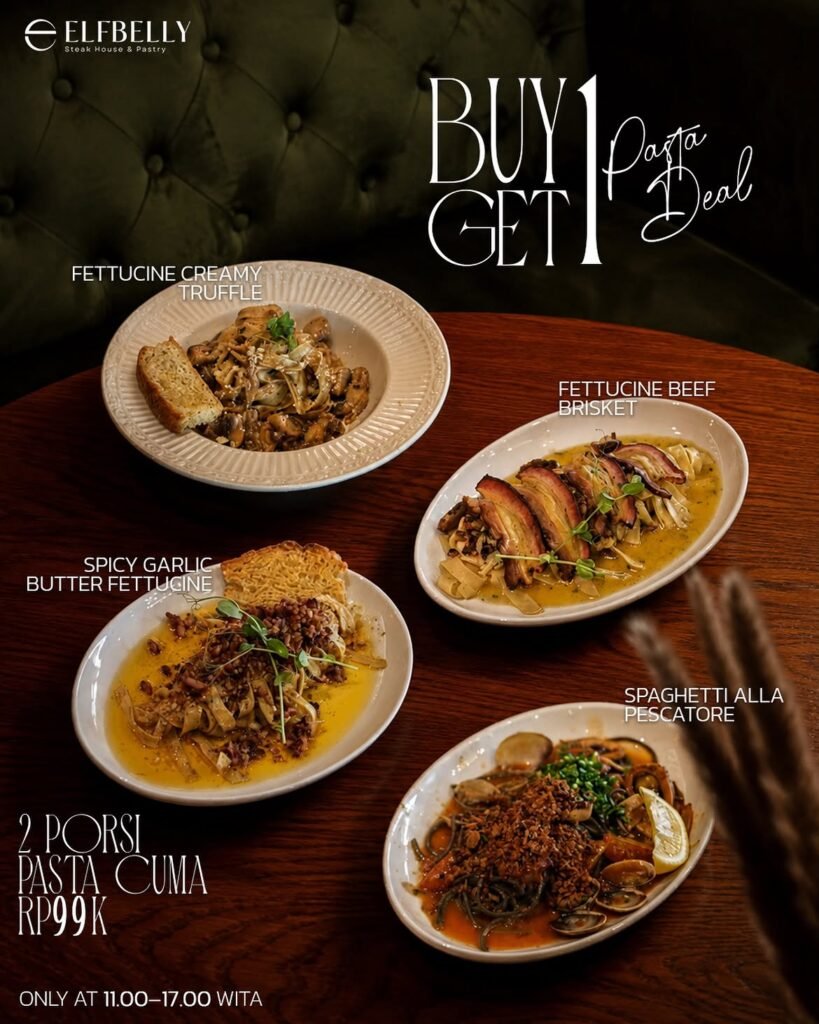 NEW PASTA MENU IS HERE!Empat menu pasta baru siap memanjakan lidahmu!✨ Fettuccine Creamy Truffle